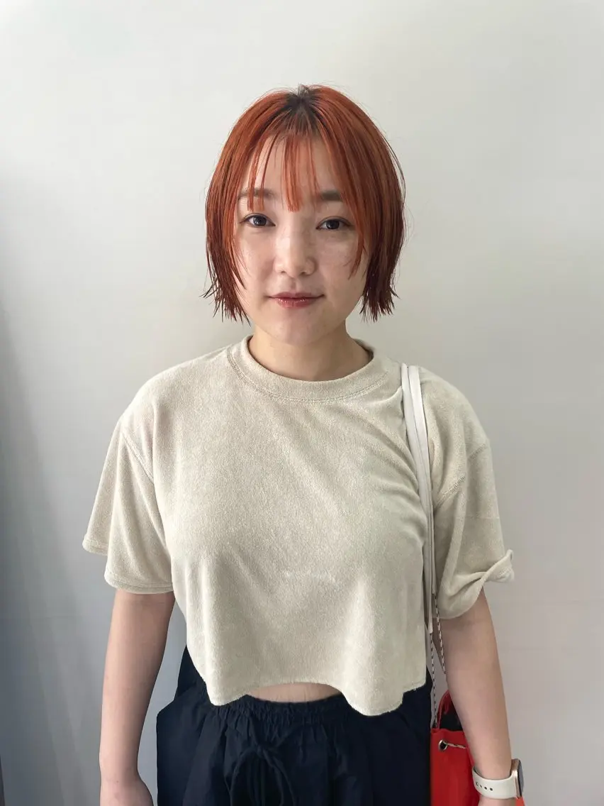 ミディアム カラー パーマ ヘアアレンジ メンズ カット ヘアカラー トリートメント tatsumi/ボブ ウルフ/レイヤーのヘアスタイル
