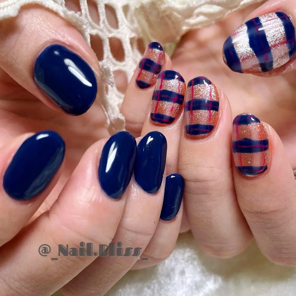 ネイル マグネットネイル 持ち込み ハンドネイル NAIL BLISSのネイルデザイン