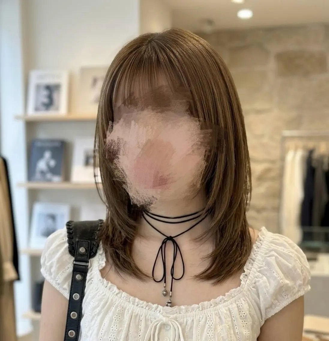 カラー 𝐌𝐢𝐮♥ 赤み消しbrown♥のヘアスタイル