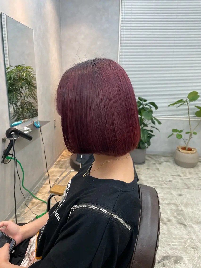 ショート カラー ヘアカラー 竹森 鈴乃のヘアスタイル