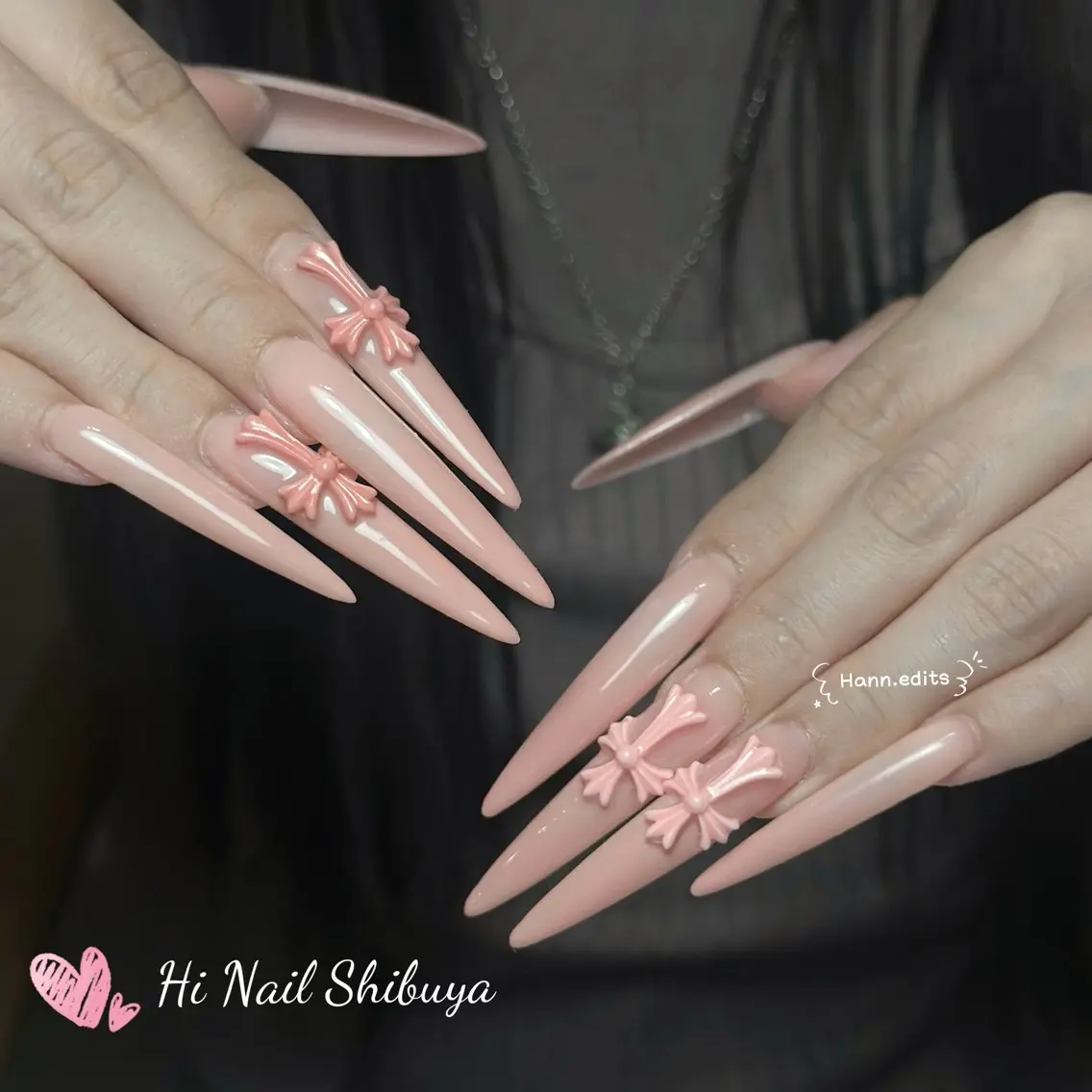 ロング ハンドネイル Hi Nail Shibuyaのネイルデザイン