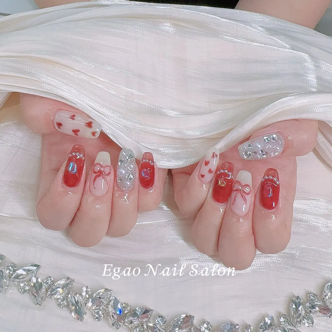 ネイル フットネイル ジェルネイル 韓国ネイル マグネットネイル メンズネイル ハンドネイル EGAO NAIL 錦糸町店のネイルデザイン