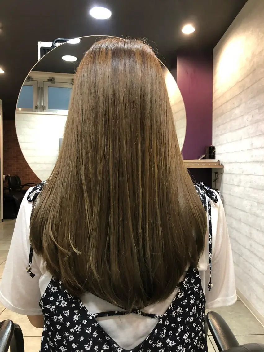 【minimo限定】弱酸性縮毛矯正　ブリーチ毛でも可能です！の写真