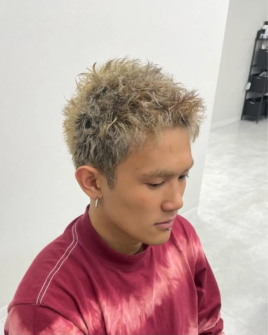 ショート パーマ メンズ カット パーマ 👑メンズ/パーマ/ 小島桐弥👑のヘアスタイル