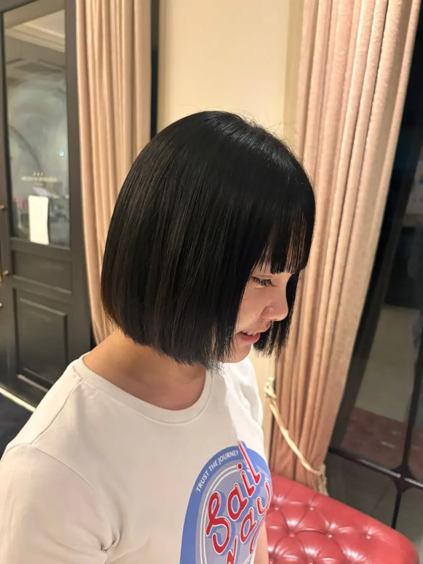 縮毛矯正の写真