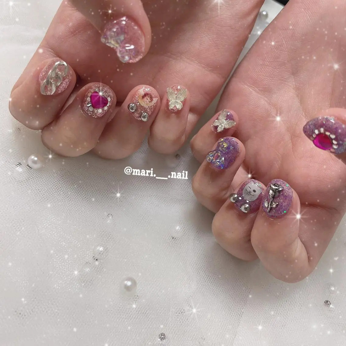 ネイル 🎀 Mayu 🎀痛ネイルのネイルデザイン