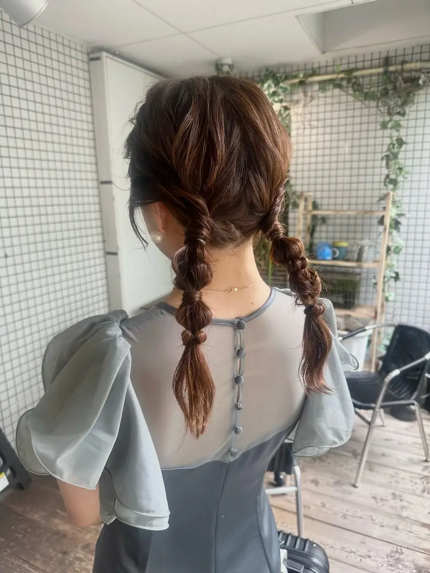 ヘアアレンジ ヘアセット 透明感カラー/京橋/ reikoのヘアスタイル