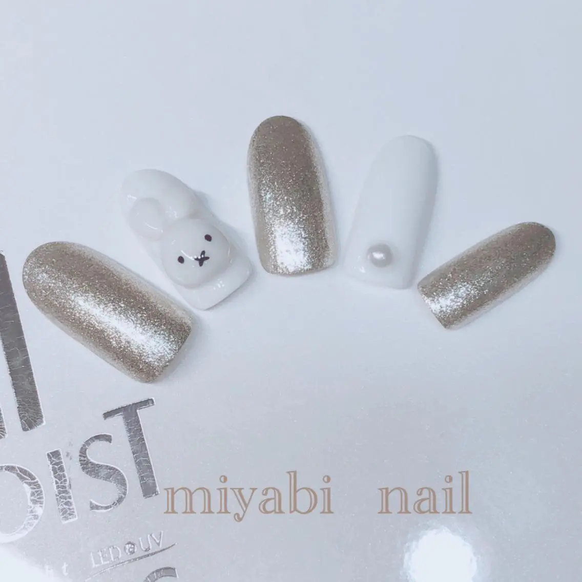 ネイル アートネイル ぷっくりネイル miyabi nail 桂川駅近くのネイルデザイン