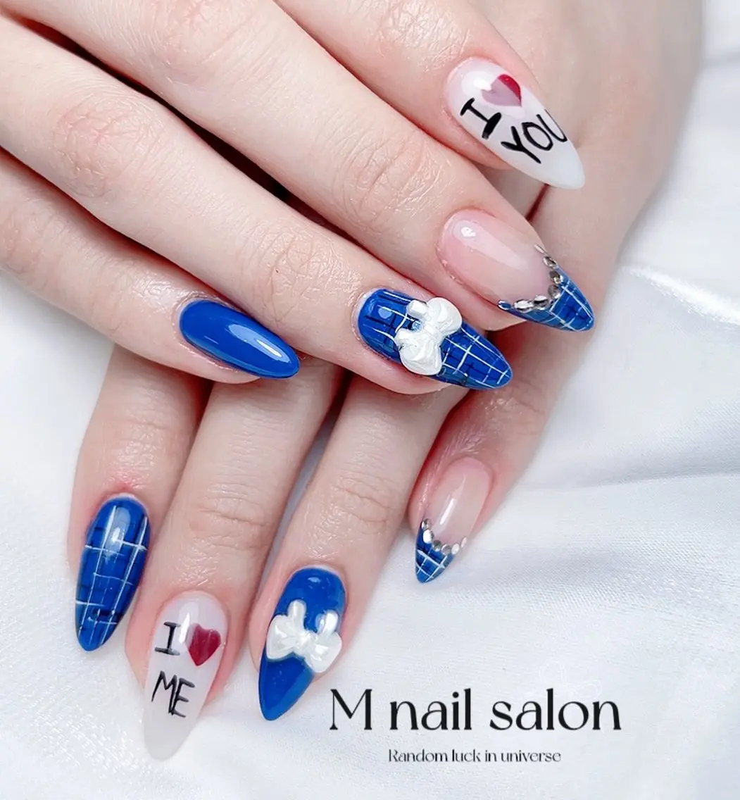 ネイル ハンドネイル M🌷nail 長さだし専門店のネイルデザイン