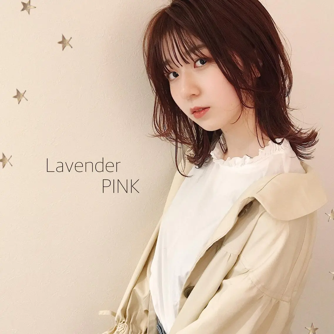 ミディアム カラー カット ヘアカラー 市川 千夏のヘアスタイル