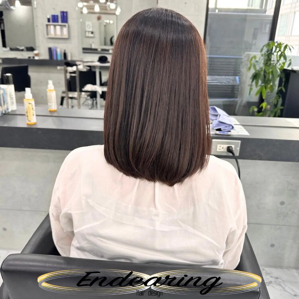 ミディアム レイヤーカット ローレイヤー 似合わせカット カット ヘアカラー 柳田 怜那/銀座 Endearingのヘアスタイル