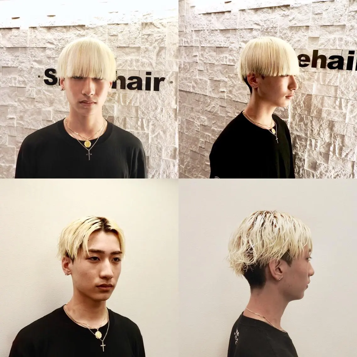 ミディアム カラー メンズ センターパート マッシュ 前田賢生 ご新規様はNGのヘアスタイル