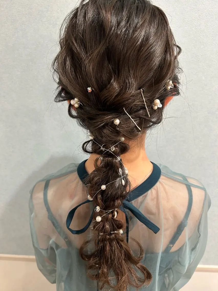 ロング ヘアアレンジ 大阪/ヘアアレンジ /似合わせset💐のヘアスタイル