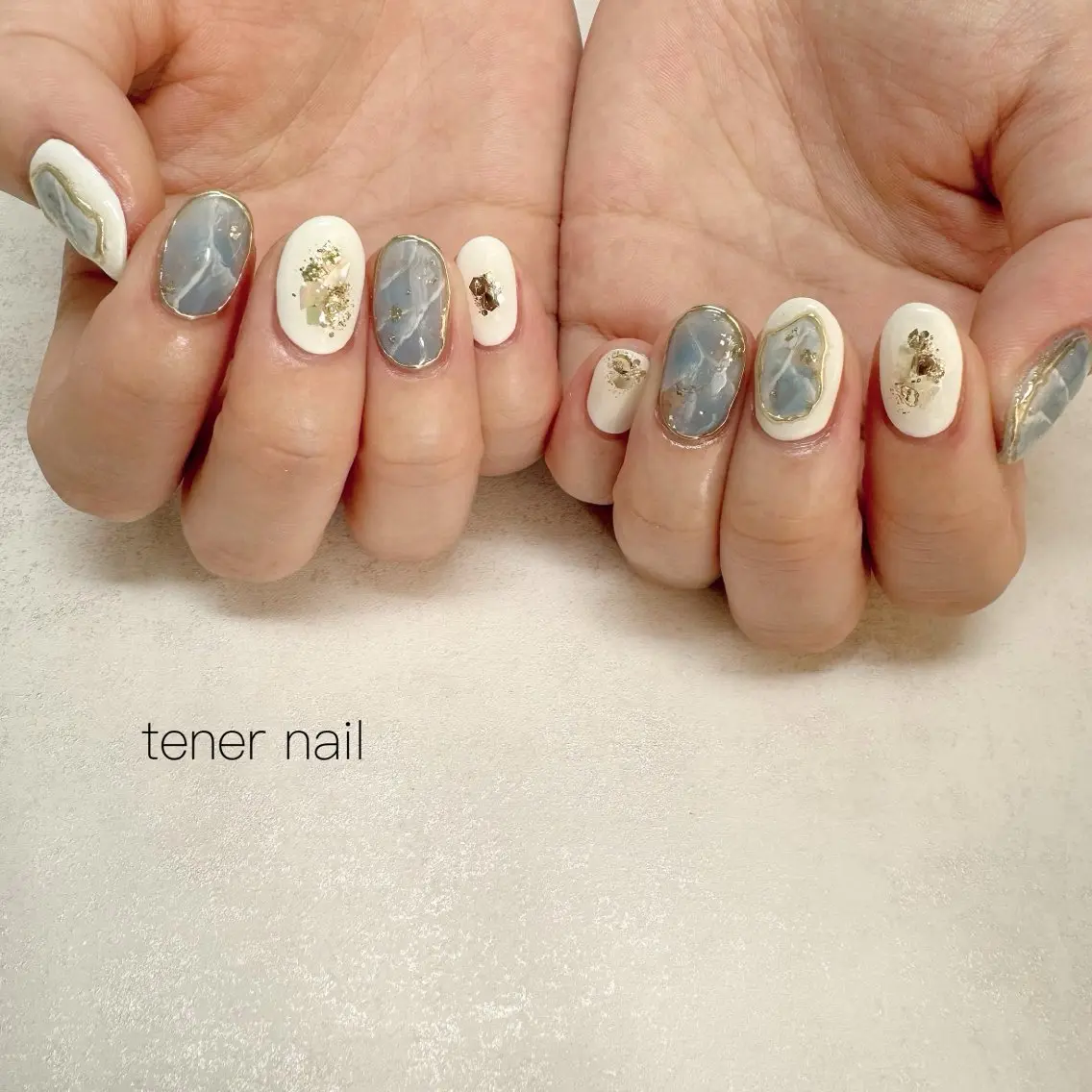 ネイル 大理石ネイル(マーブル) ハンドネイル テネルネイル tener nailのネイルデザイン