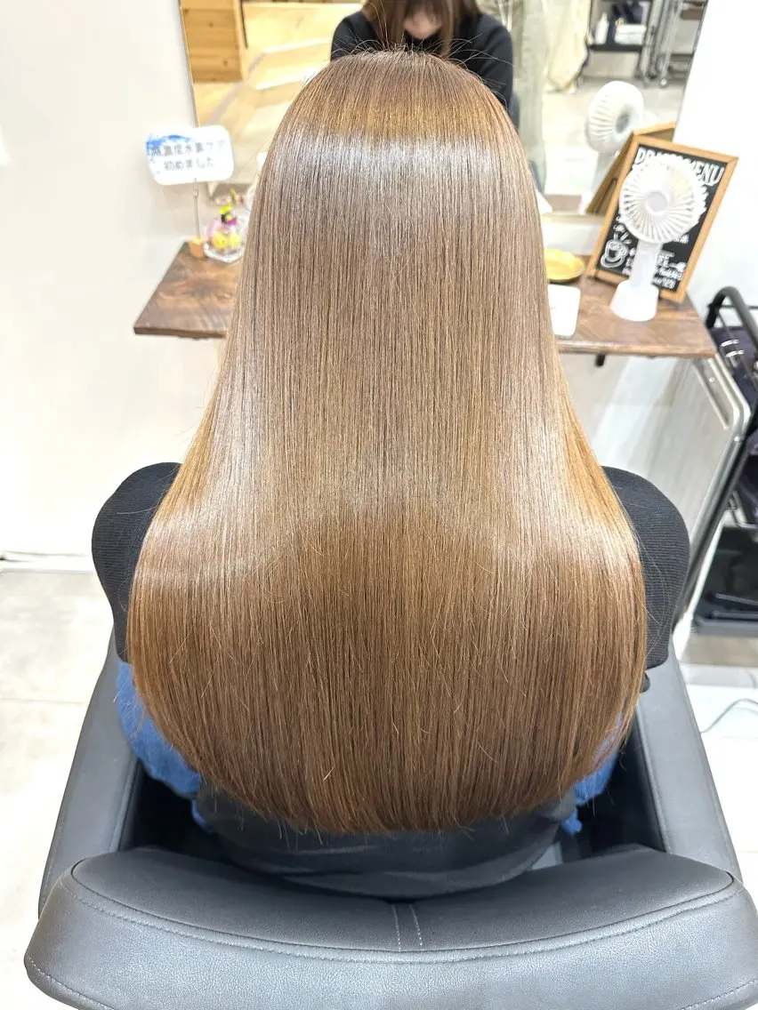 ロング パーマ くせ毛 髪質改善 カット 縮毛矯正 木下大地 HAIR Oneのヘアスタイル