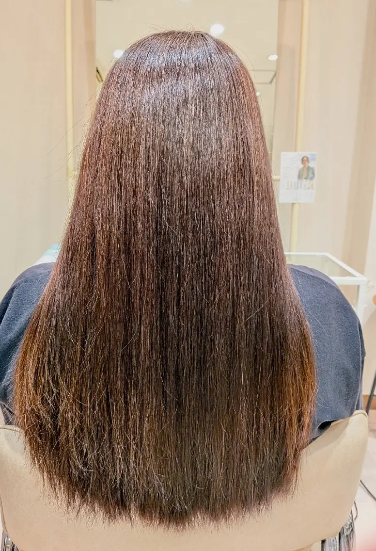 ロング ヘアカラー トリートメント 深田 和瑛のヘアスタイル