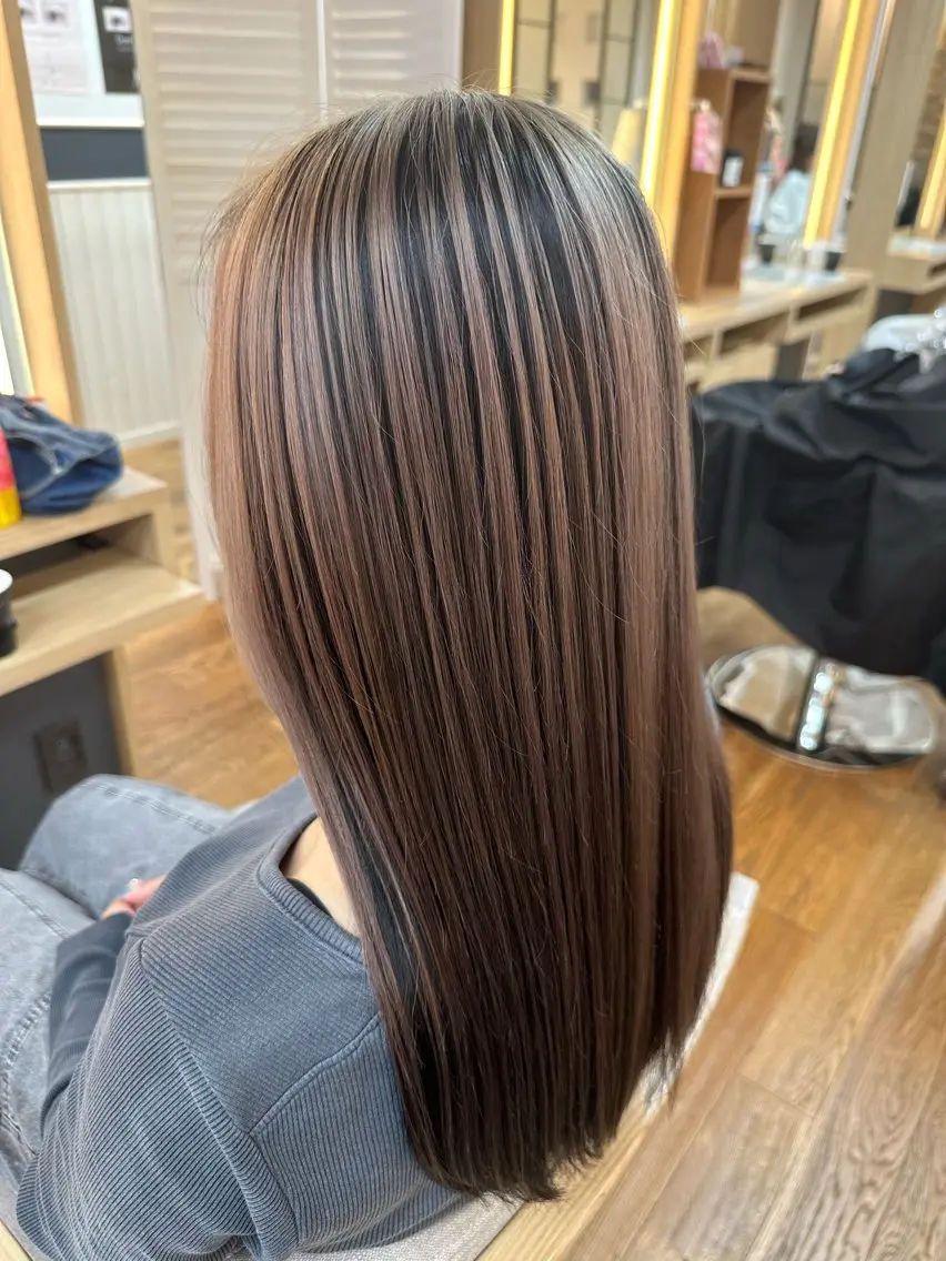 ロング カラー ヘアカラー トリートメント テクニカルディレクタ ー葛西凌大のヘアスタイル