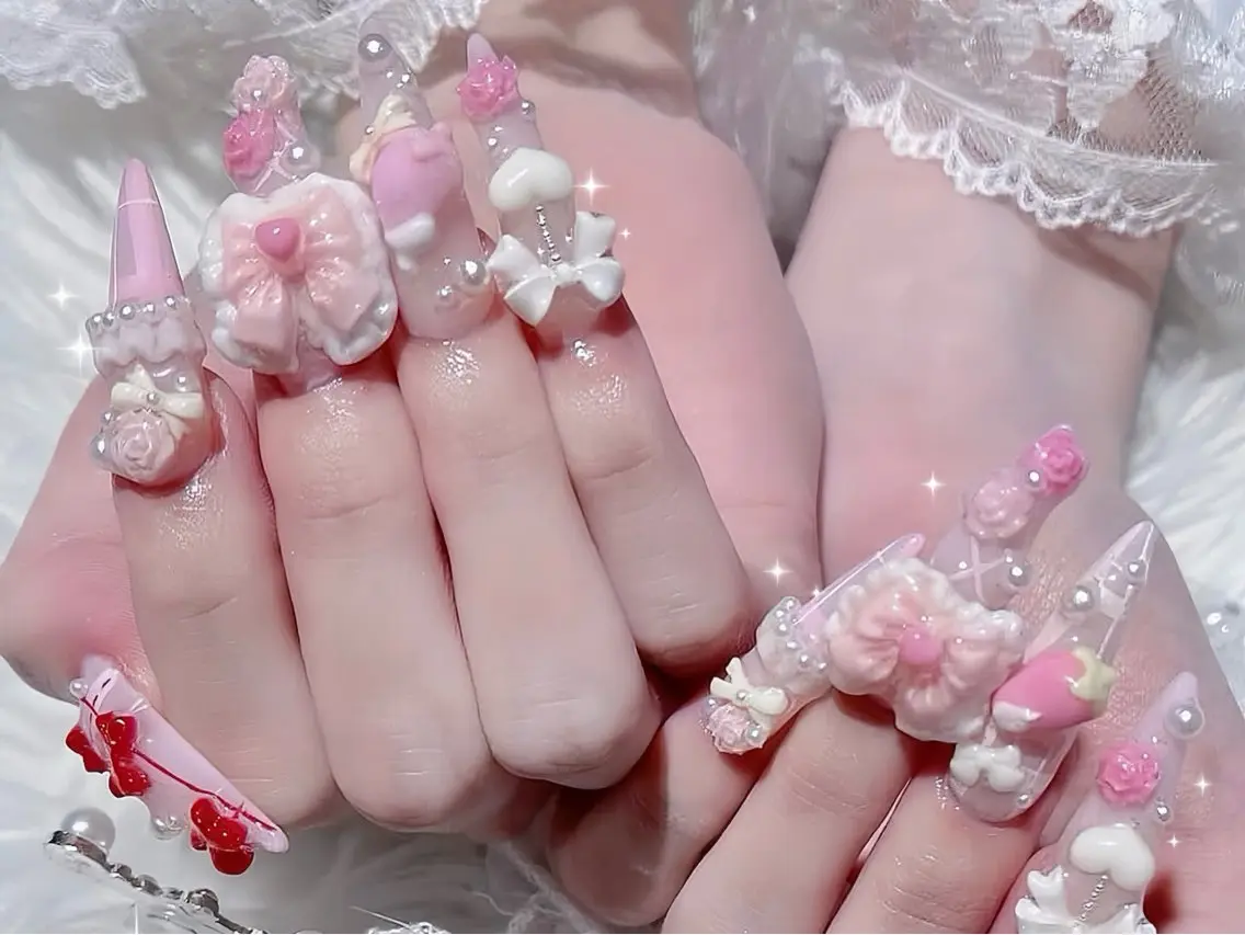 ネイル アニマル柄 べっ甲ネイル ブルー ボルドー ブラウン ハンドネイル ハンドケア Rin Nail 新大久保店のネイルデザイン