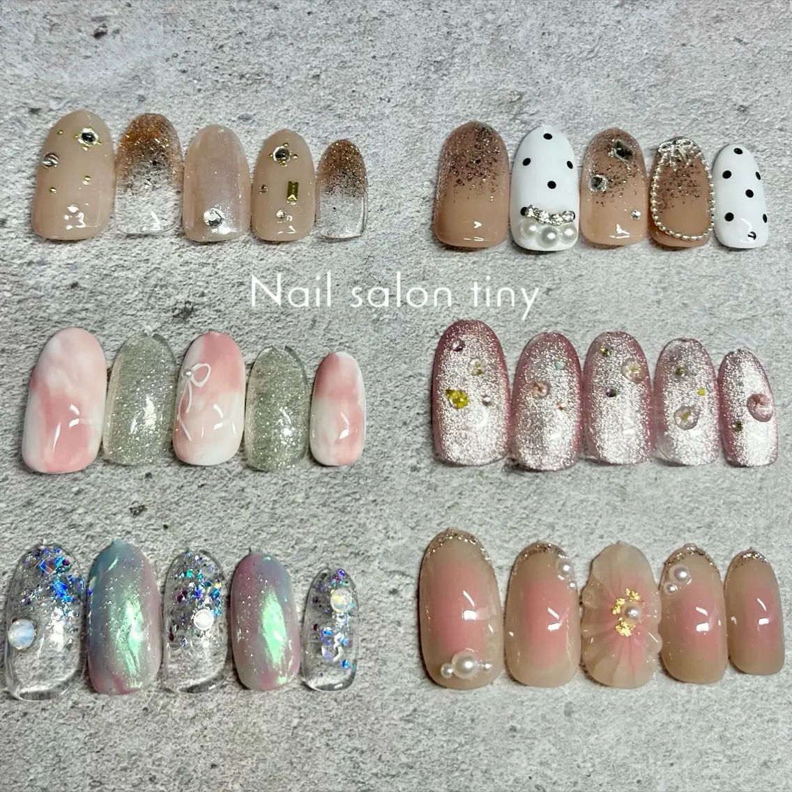 ネイル Nail salon tiny🩵のネイルデザイン