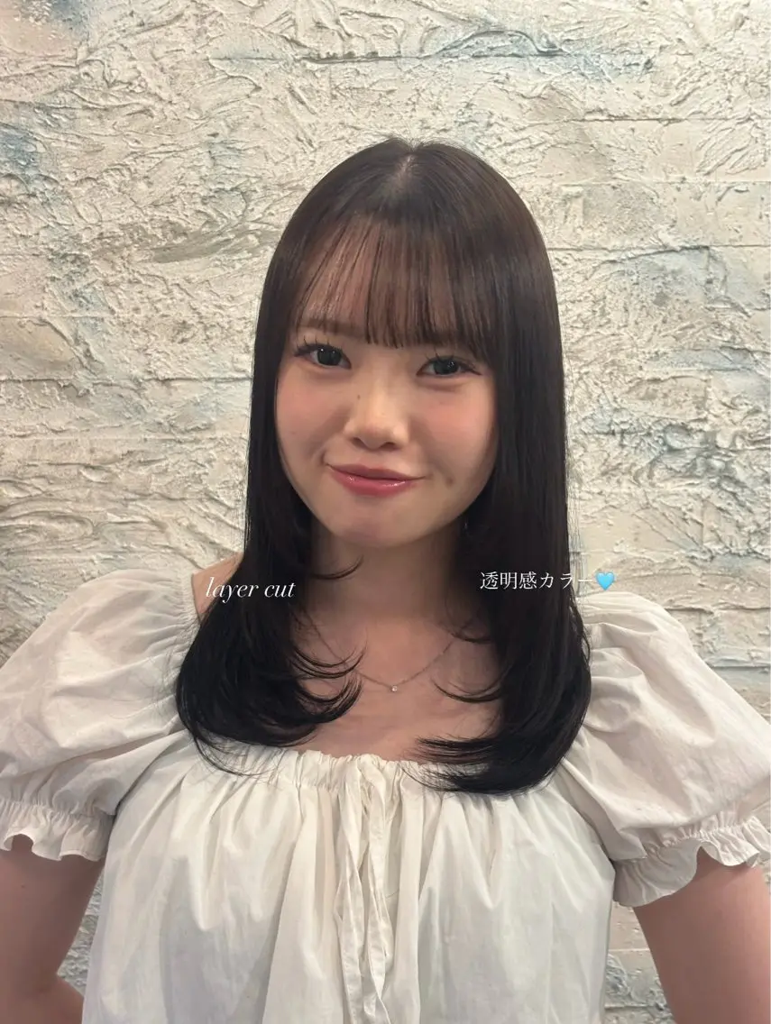 ミディアム カラー カット ヘアカラー トリートメント 暖色カラー/ボブ /cocoro💜のヘアスタイル