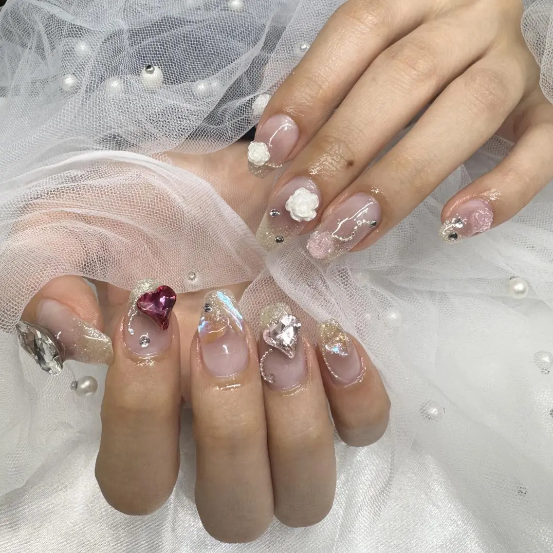 ネイル ワンホンネイル 120%可愛い保証 💝fein心斎橋店のマツエク・マツパデザイン