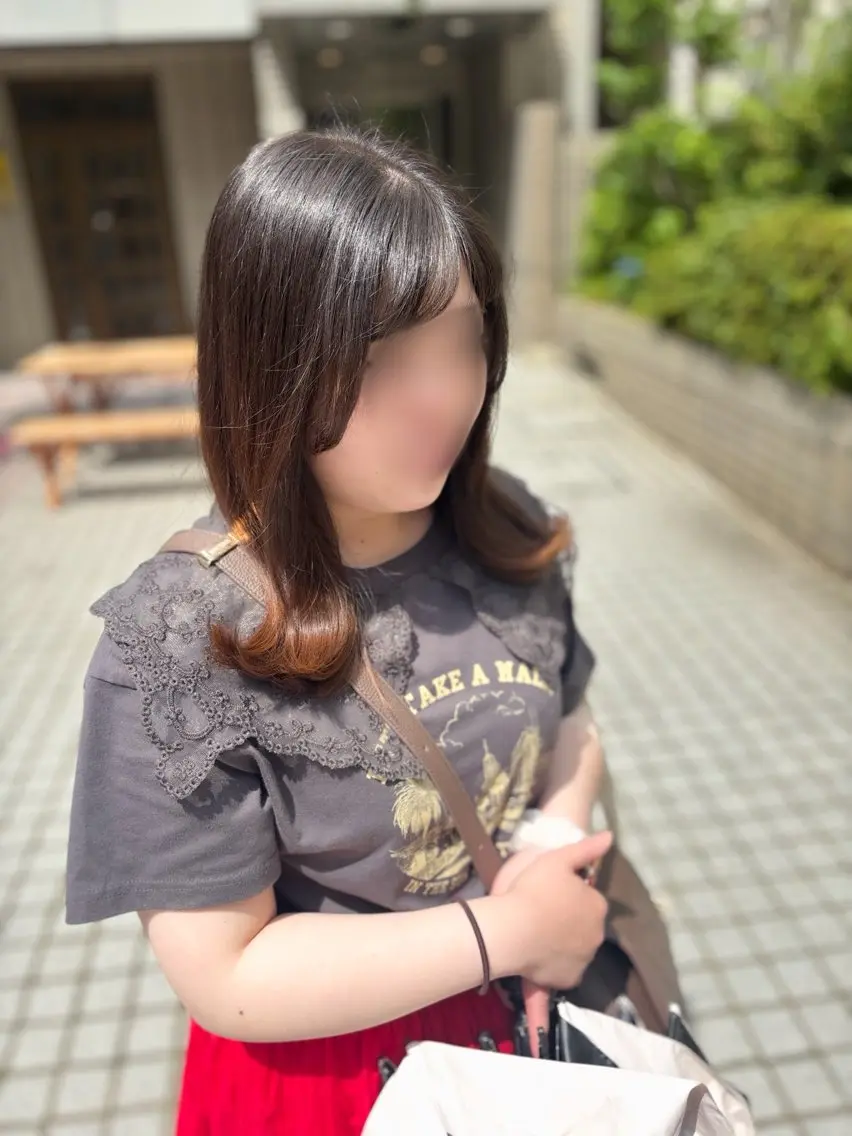 セミロング カット 縮毛矯正 トリートメント . kanokoのヘアスタイル
