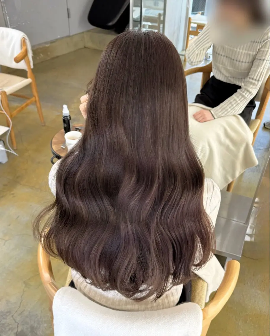 ロング カラー 縮毛矯正 髪質改善カラー♡/ 縮毛矯正/珠貴のヘアスタイル