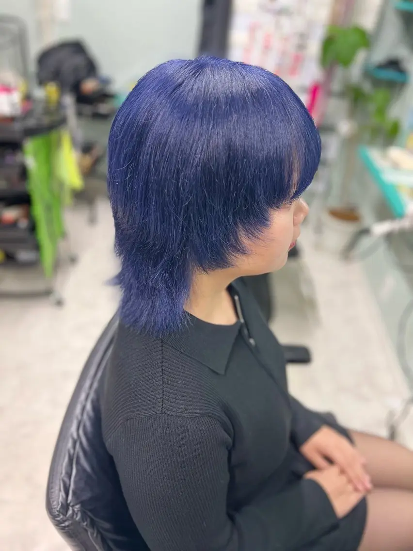 ミディアム カラー ブリーチ ビューティサロン 月麗(ルナ)のヘアスタイル