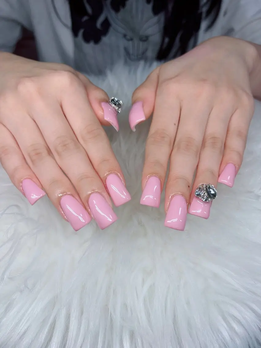 ネイル アートネイル オーロラネイル チークネイル 長さ出し フットネイル ハンドネイル Chan nailsのネイルデザイン