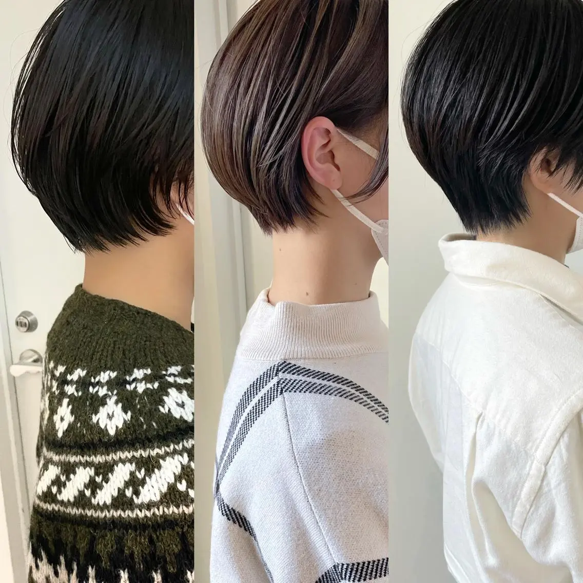 ショート カラー アッシュ ハイトーンカラー イルミナカラー インナーカラー ボブ カット ヘアカラー トリートメント 江上拓郎/ショート /酸性ストレートのヘアスタイル