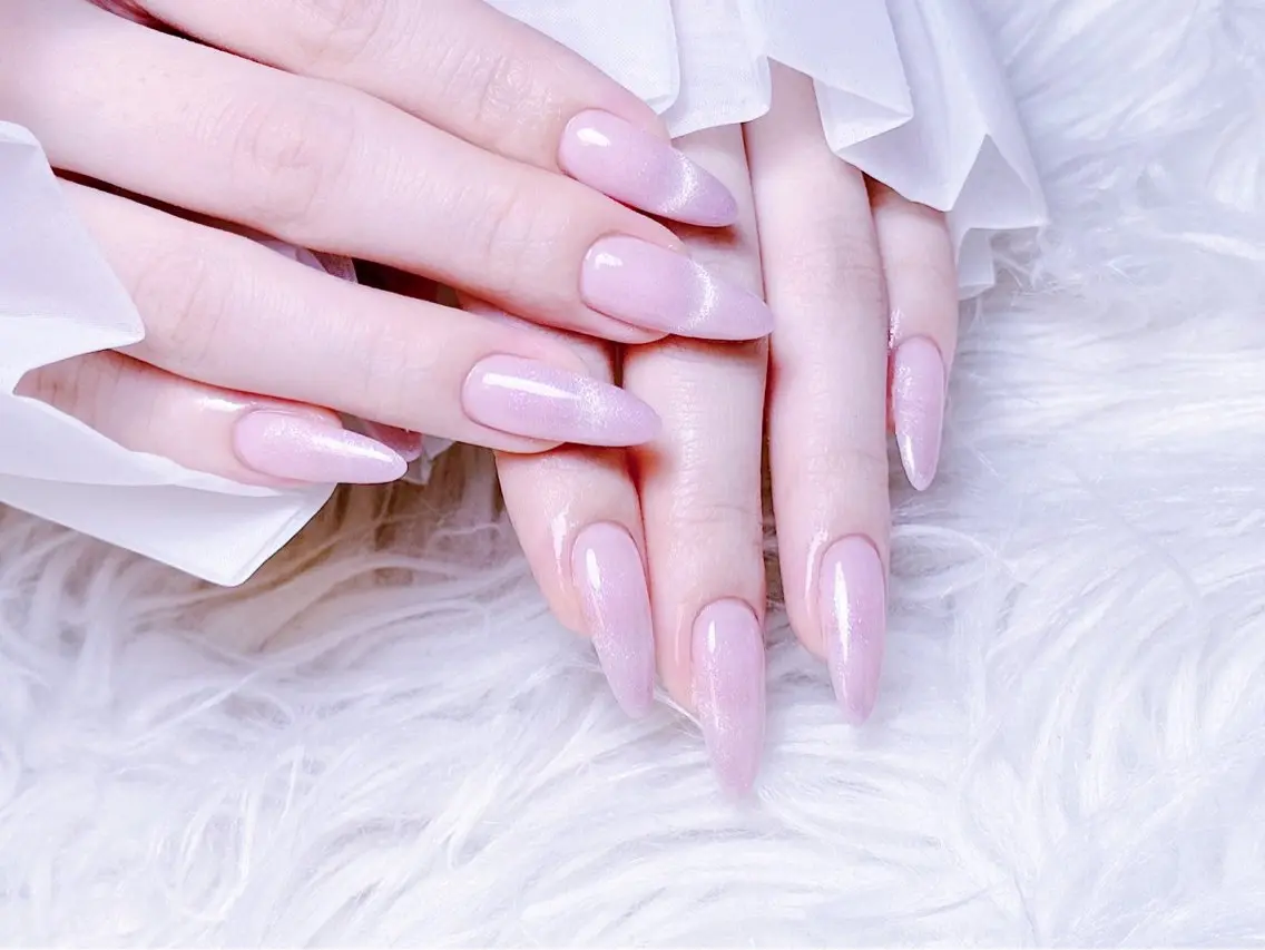 ネイル チークネイル 長さ出し フラワーネイル フレンチネイル ガーリー NEW NAIL 池袋のネイルデザイン