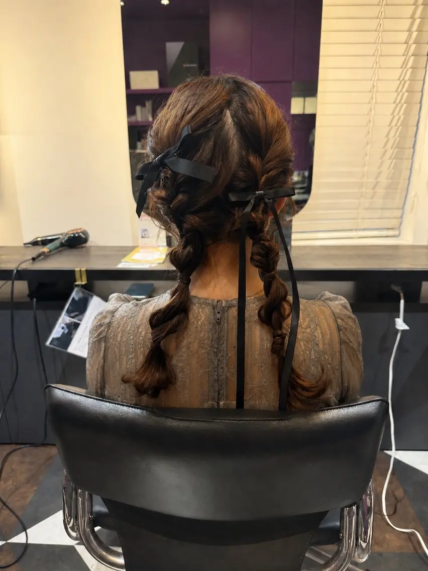 ロング ヘアアレンジ 加藤 まりえのヘアスタイル