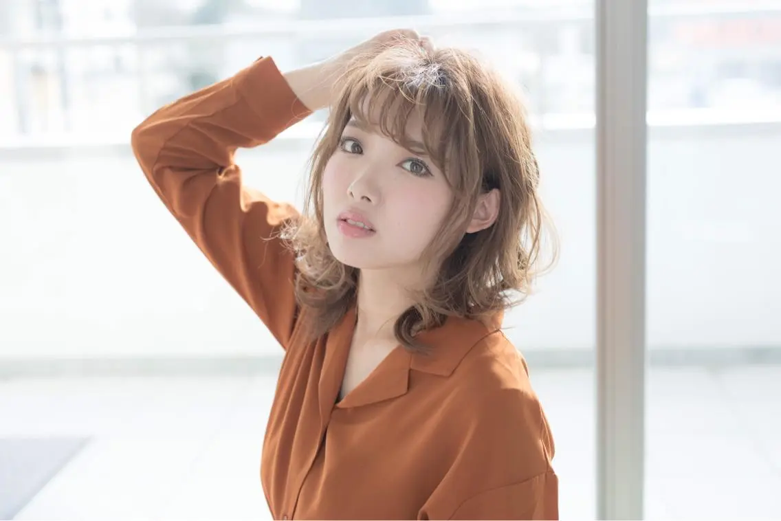 ミディアム カラー ヘアカラー 小野 和摩のヘアスタイル