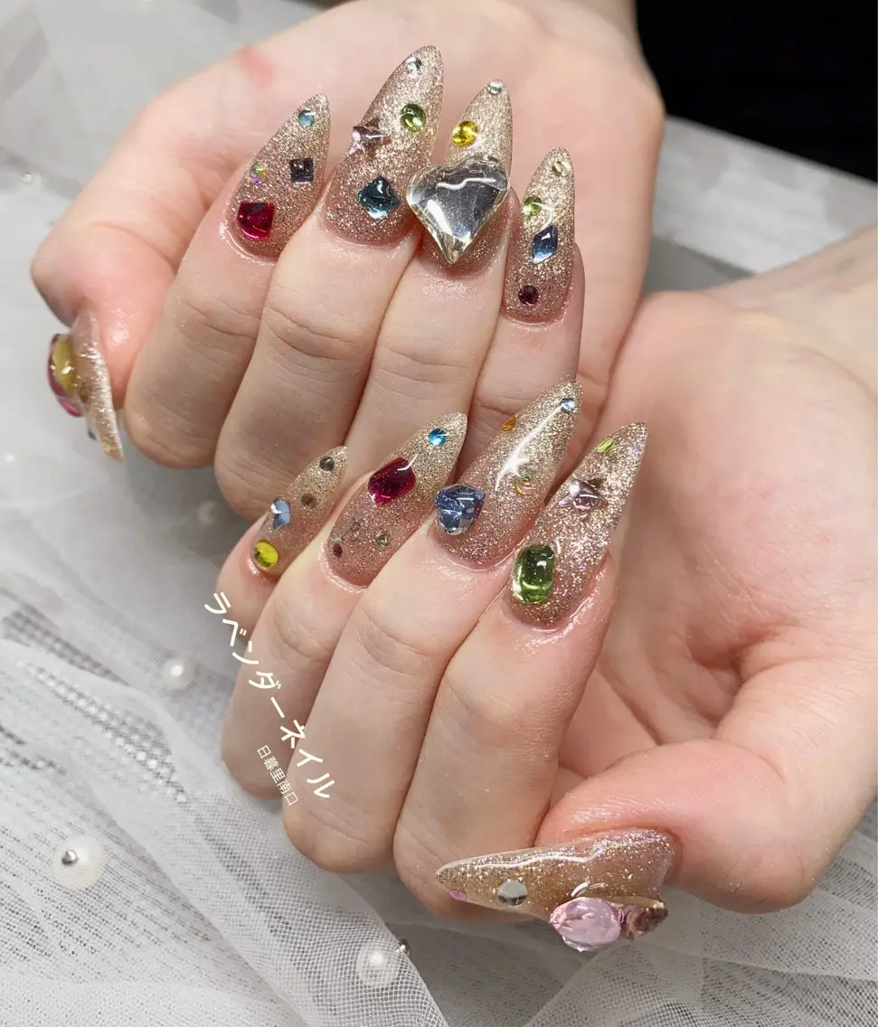 ネイル ラベンダー💖日暮里 ルル💖ネイルのネイルデザイン