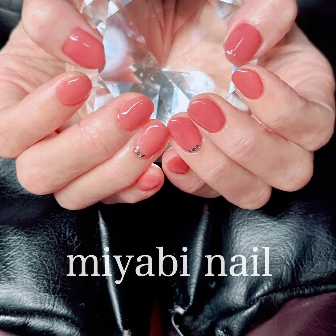 ネイル アートネイル ジェルネイル 持ち込み オフィスネイル ピンク ハンドネイル miyabi nail 桂川駅近くのネイルデザイン
