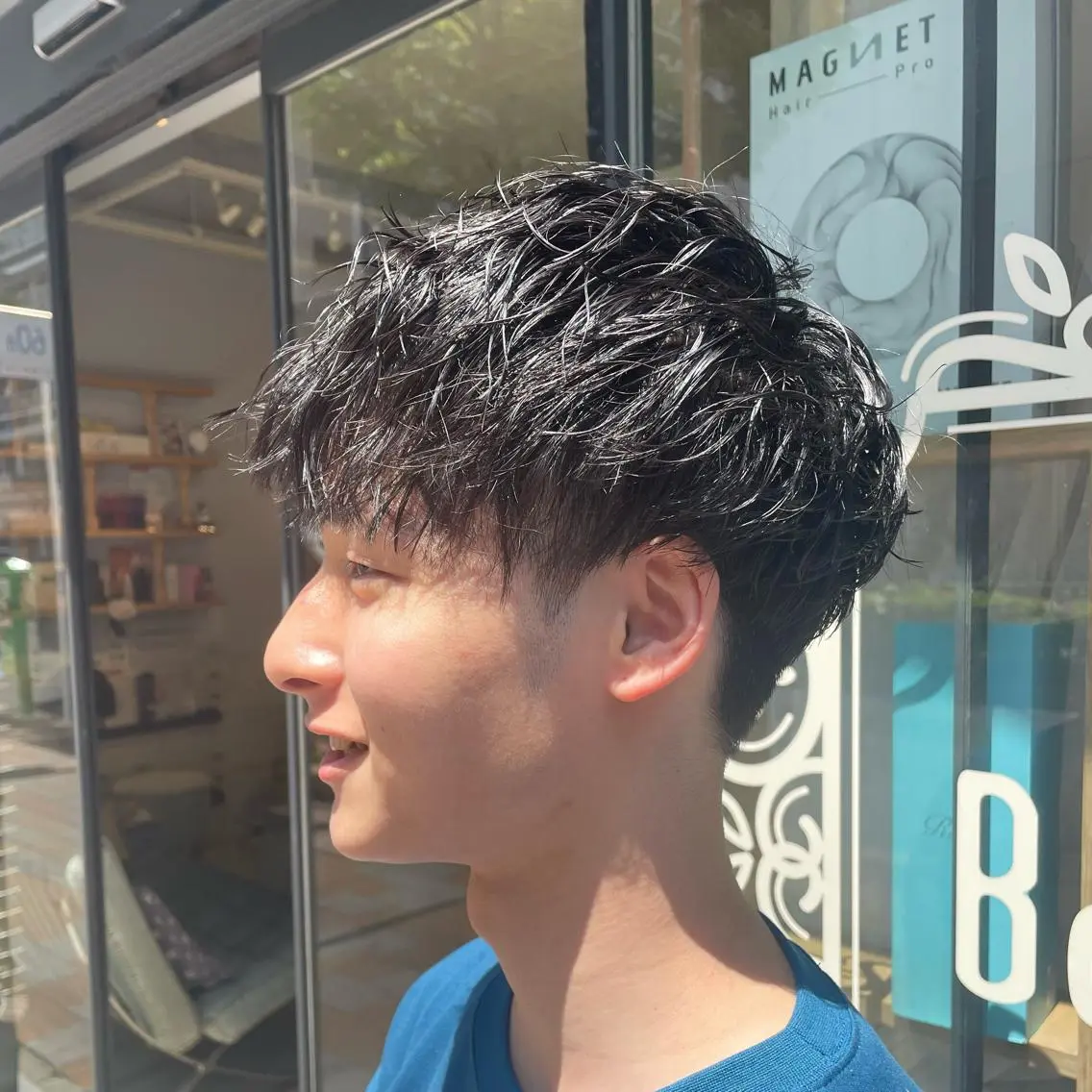 ショート パーマ メンズ カット ヘアカラー パーマ すげさやか ✨メンズカットパーマのヘアスタイル