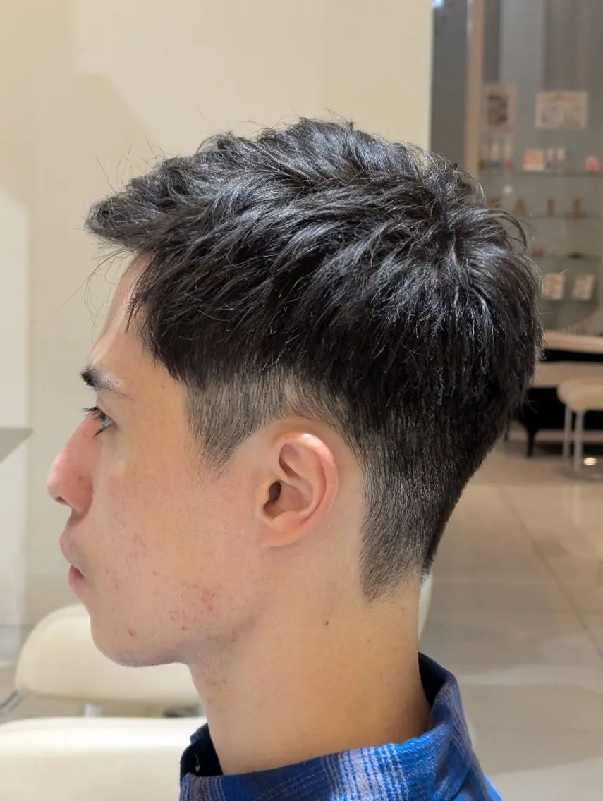 メンズ メンズベリーショート カット 後藤 風海のヘアスタイル