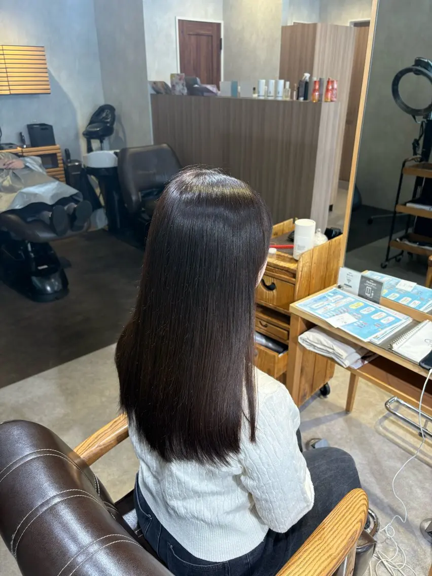 ロング カット ヘアカラー 上原 佑介のヘアスタイル