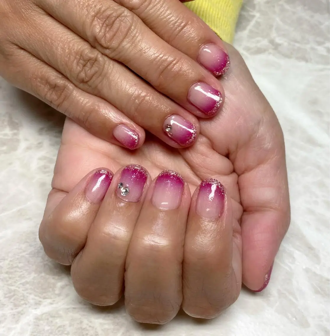 ネイル ラメ(グリッター) ハンドネイル ゆぴねいる yupinailのネイルデザイン