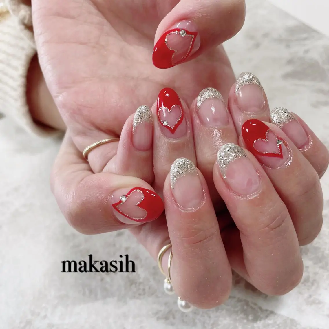 ネイル ハート バレンタイン 濱田 美菜子のエステ・リラクイメージ