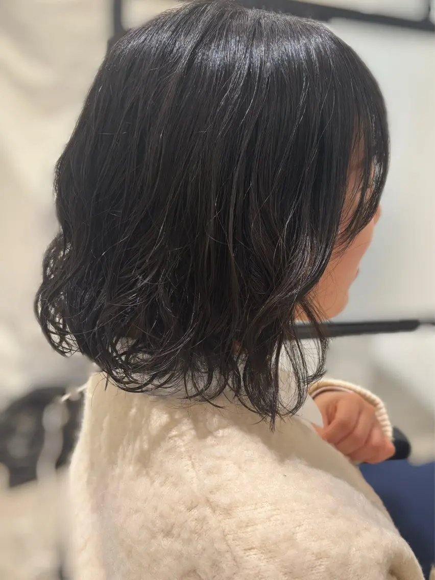 ショート ボブ パーマ/ボブ/レイ ヤー💫SUZUKAのヘアスタイル