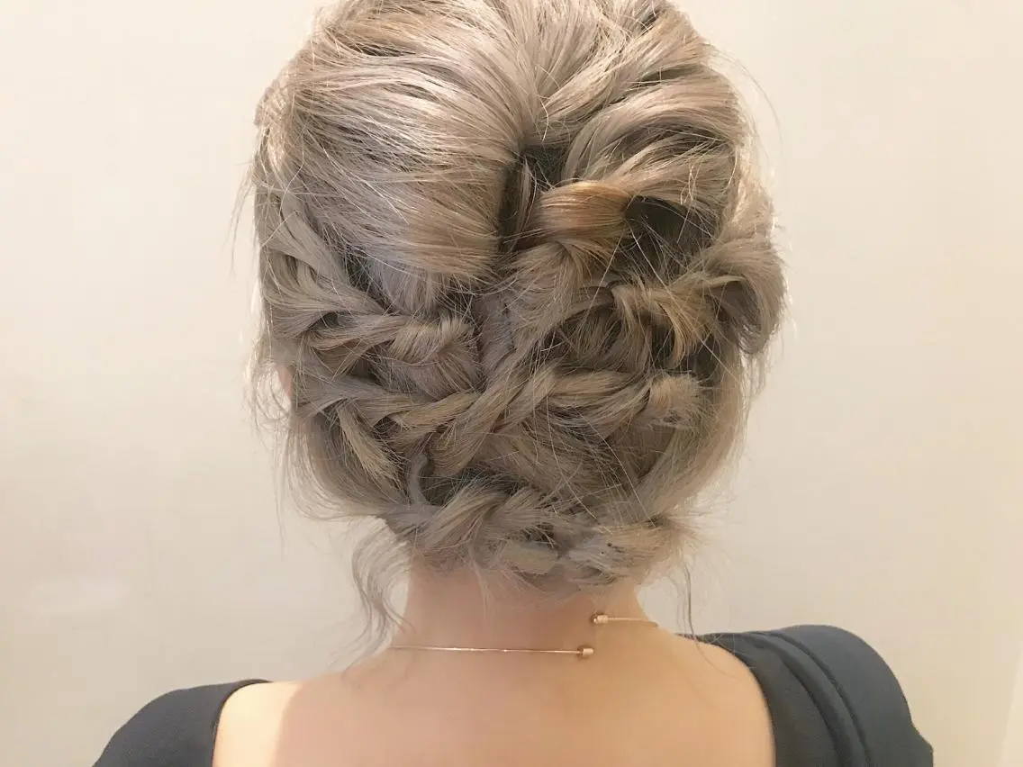 ショート ヘアアレンジ ショートヘア 大阪福島韓国束感まつ げ Sayaka🤍のマツエク・マツパデザイン