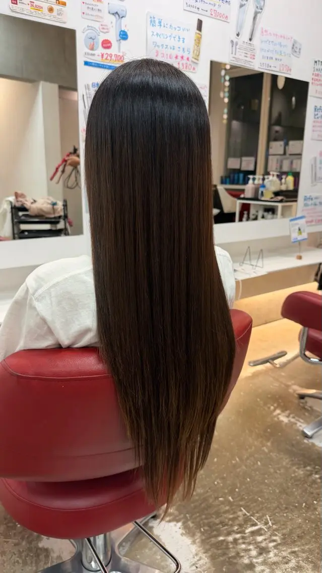 ロング トリートメント かわしま ゆずかのヘアスタイル
