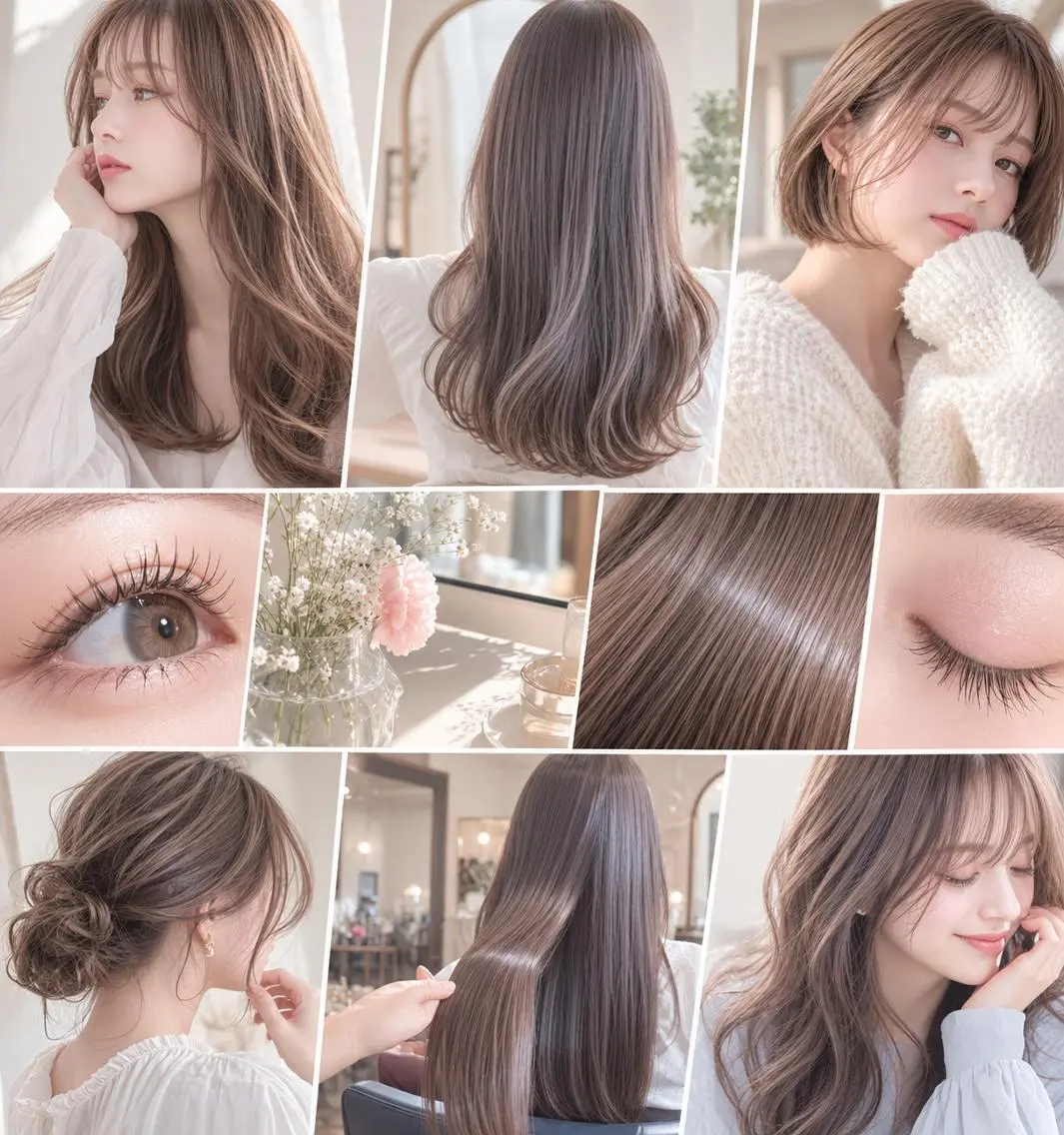カラー ヘアカラー トリートメント 🤍 ふうか🫧のマツエク・マツパデザイン