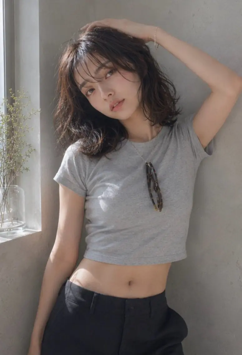 ミディアム カラー パーマ ミディアムパーマ カット ヘアカラー パーマ トリートメント ボブパーマ/縮毛矯正 /かわいい/せき🫧のヘアスタイル