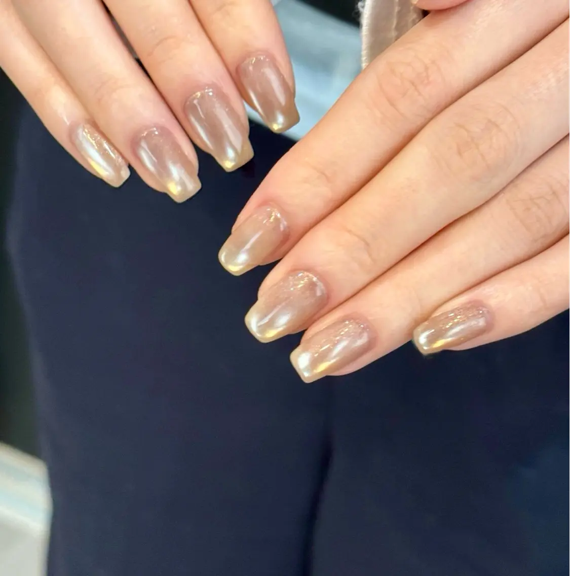 ネイル 氷ネイル・うるうるネイル ハンドネイル Blé nailのネイルデザイン