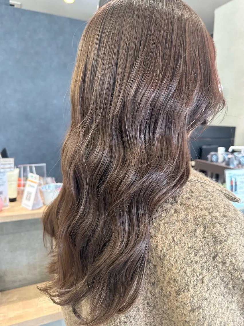 人気NO.1🌟カット+ブリーチ無しダブルカラー+艶トリートメントの写真
