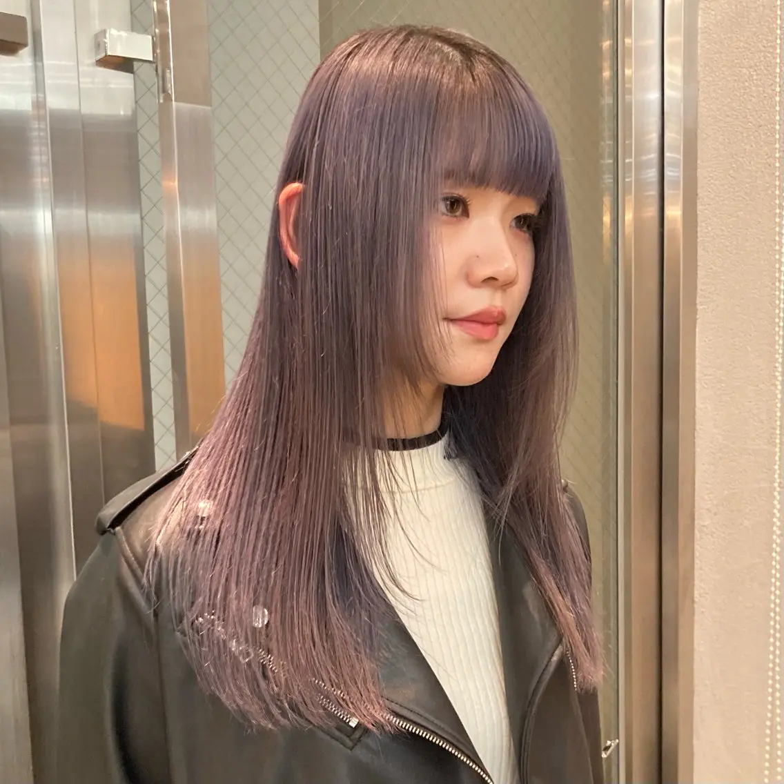 セミロング カラー カット ヘアカラー レイヤーカット🪄 ヘアセット🪄シホのヘアスタイル