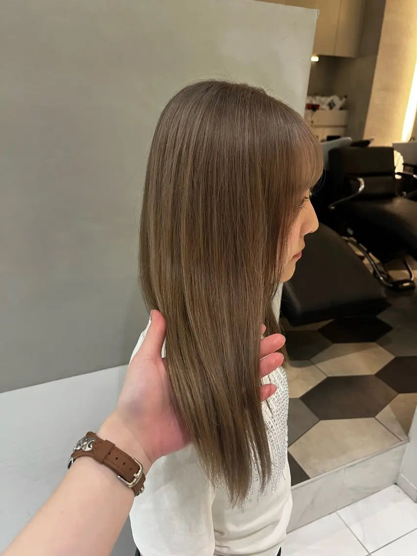 カラー ヘアカラー トリートメント ヘッドスパ 艶カラー/ NaRuのヘアスタイル