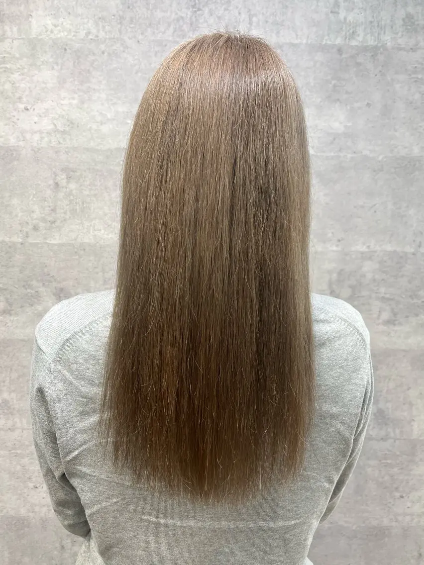 ロング カラー 紫音 cutwells郡山のヘアスタイル